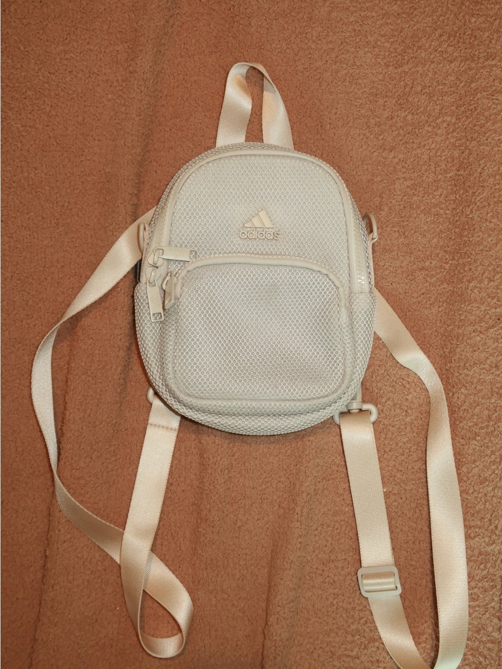 adidas Cream Mini Mesh Backpack